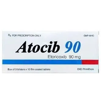Atocib 90mg DHG (H/30v) - Thuốc điều trị thoái hóa khớp, viêm khớp dạng thấp (3 vỉ x 10 viên)